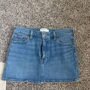Abercrombie & Fitch Blue Denim Mini Skirt